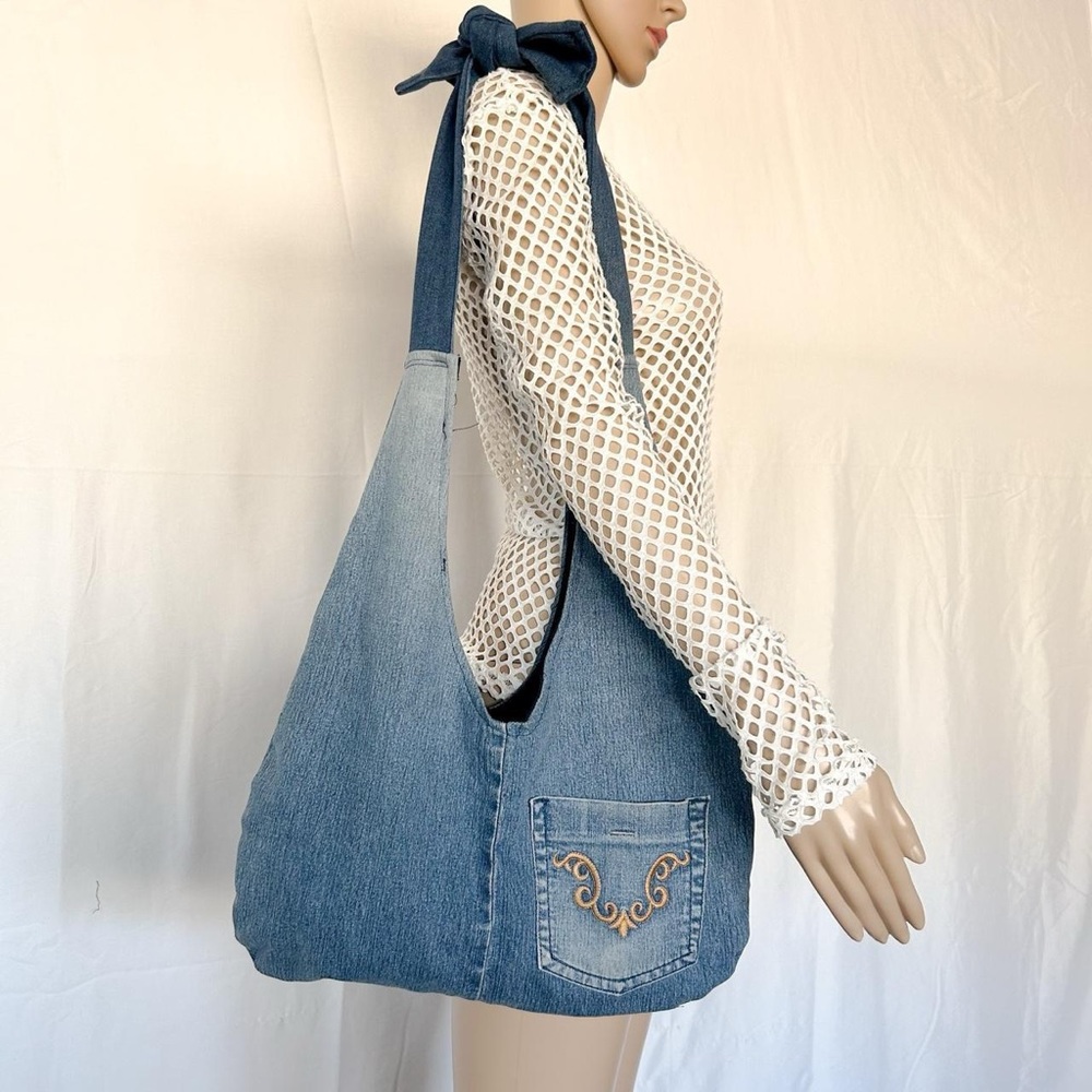 Y2k denim cross body bag